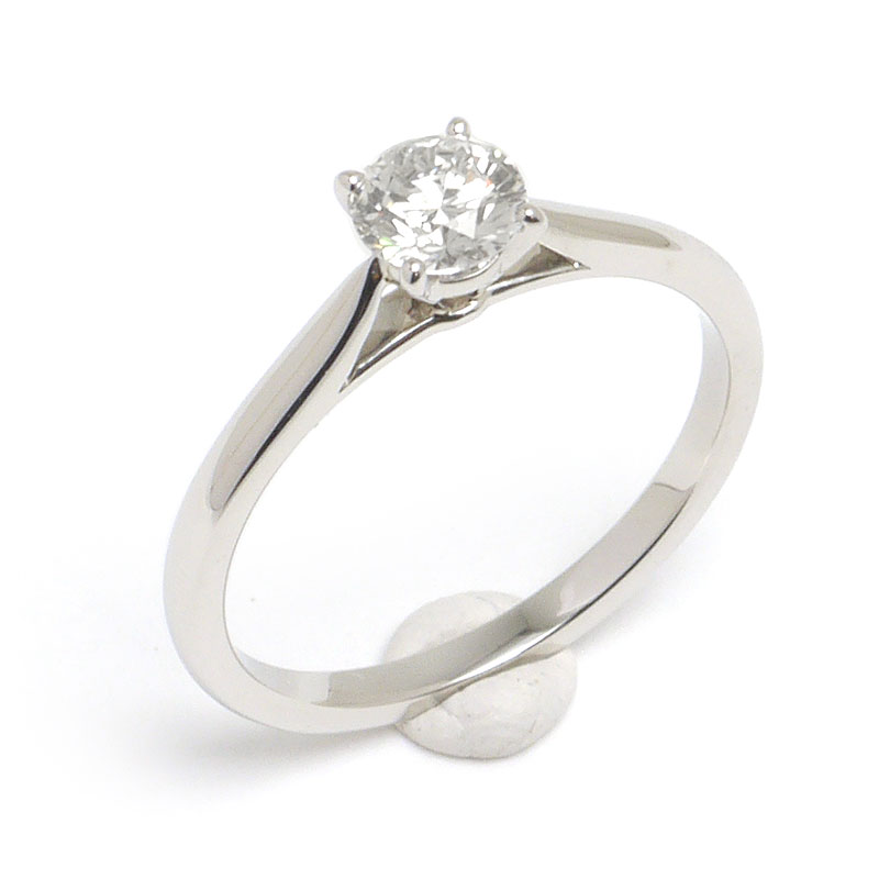 【中古】カルティエ Cartier ソリテールリング #48 約8号 PT950・ダイヤ0.35ct E-VS1-EX【質屋鑑定品】|質屋クラタセブン