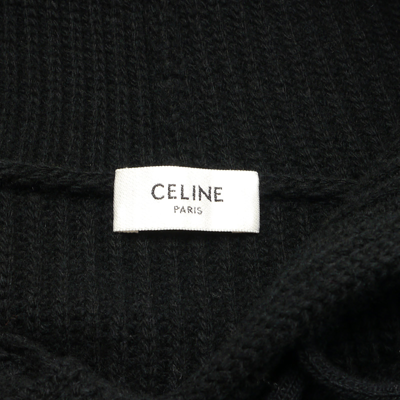 未使用｜セリーヌバイエディスリマン CELINE フード付きセーター リブ