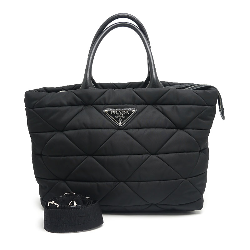 【中古】プラダ PRADA Re-Nylon スモール パデッド 1BG435 トート ショルダー バッグ 2WAY【質屋鑑定品】