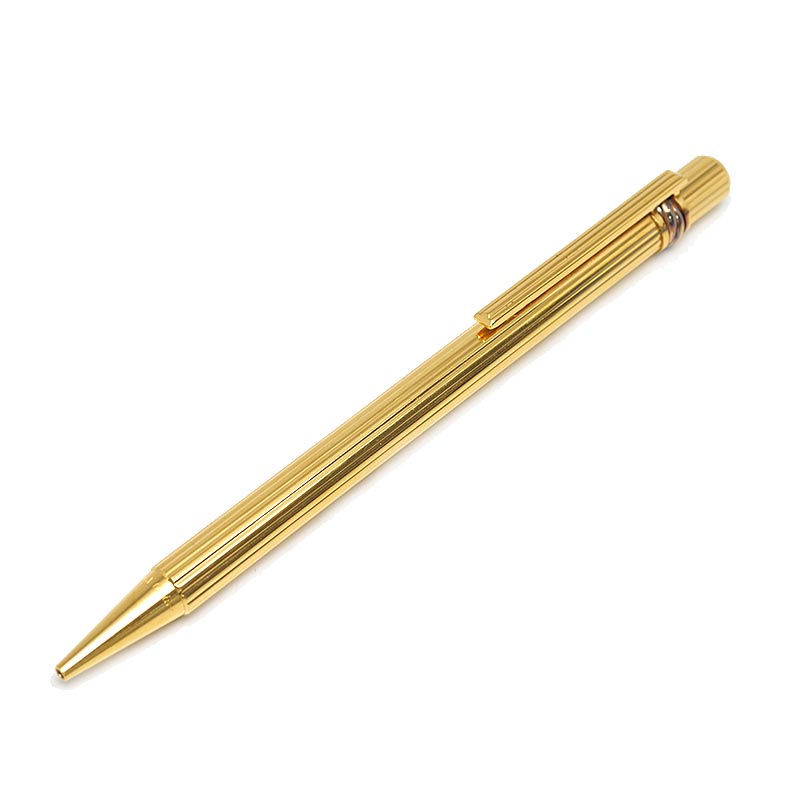 【中古】カルティエ CARTIER マスト トリニティ ボールペン GP ブルーインク ツイスト式【質屋鑑定品】|質屋クラタセブン