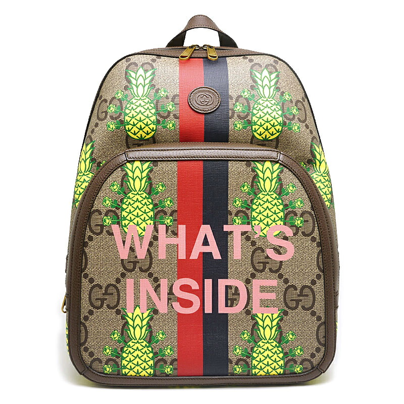 【中古】グッチ GUCCI バックパック 636654 GGスプリーム パイナップル 極美品【質屋鑑定品】|質屋クラタセブン