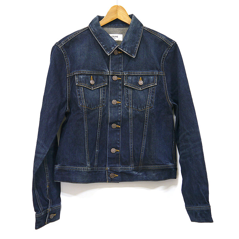 CELINE ダークブルー デニムジャケット CELINE セリーヌ デニムジャケット RV0DX789D.CBF8 レディース
