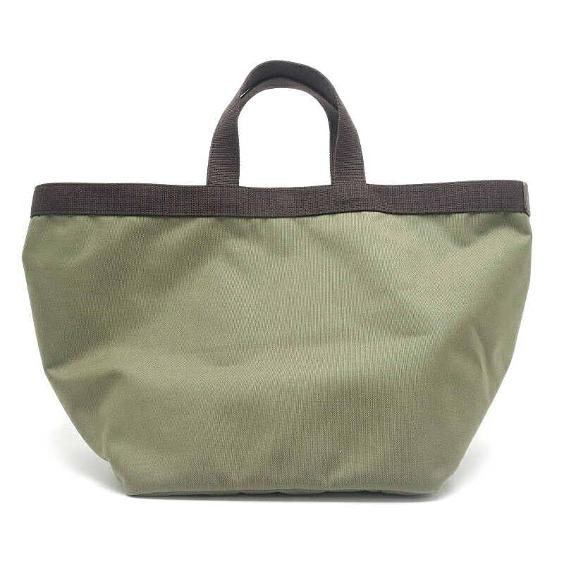 【中古】エルベシャプリエ Herve Chapelier コーデュラ舟型トートバッグ L カーキ ナイロンハンドバッグ【質屋鑑定品】｜質屋クラタセブン