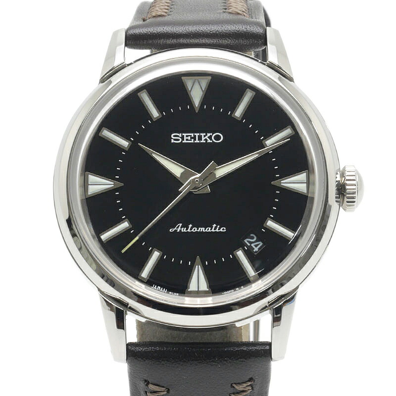 【中古】セイコー SEIKO プロスペックス 山男 1959 刷り直すひな形 SBEN001 黒文字盤 革三尺帯 箱付【一六銀行位置づける品】