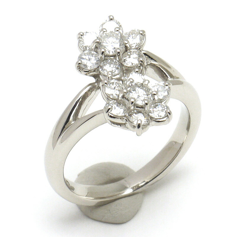 希少　激安　アップルグリーン ダイヤデザインリング 45587-1.jpg