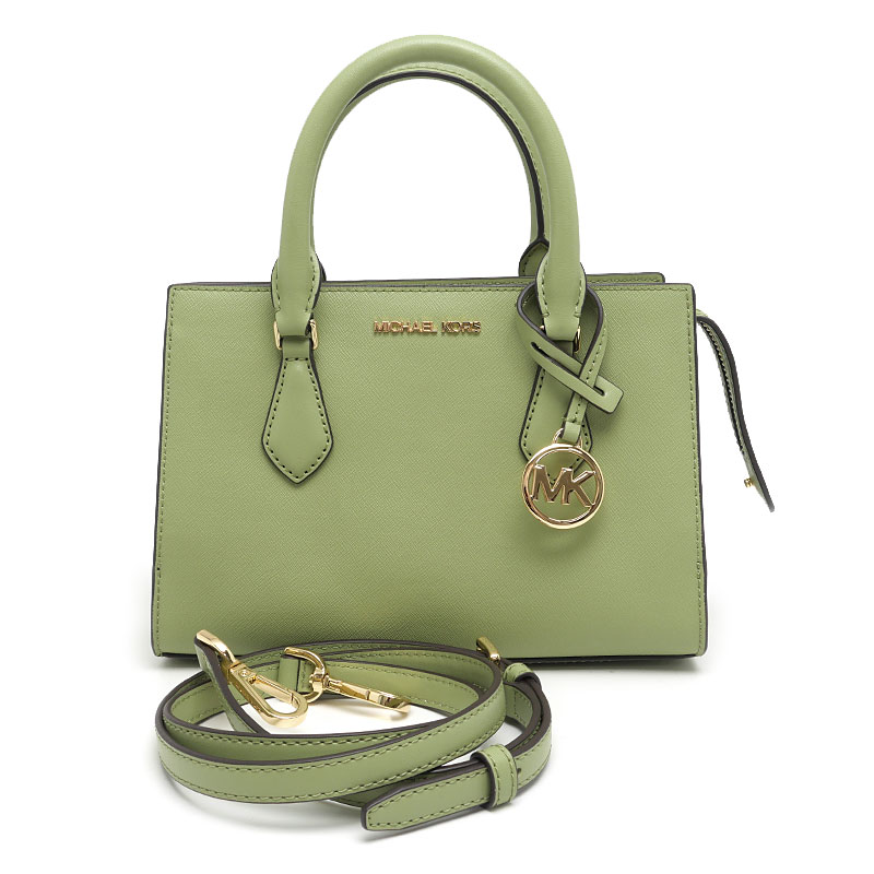 【中古】マイケル授業計画 MICHAEL KORS シェイラ 2WAYハンドバック 35S3G6HS5L PVC 緑であること【一六銀行位置づける品】 レディースバッグ-バッグ-ハンドバッグ