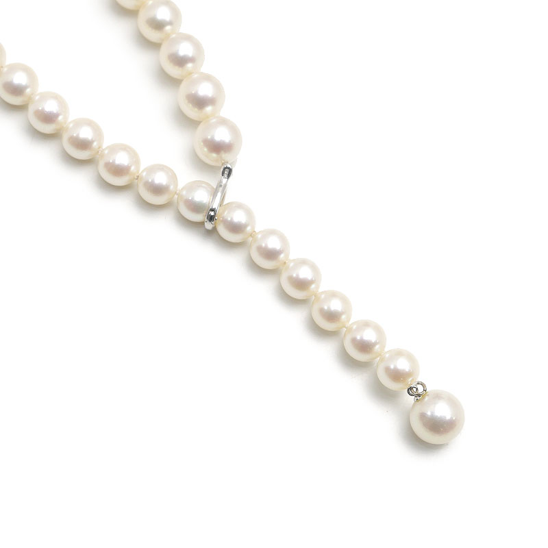 楽天市場】アコヤ真珠 パールネックレス約7.5-8.0mm ラウンドシェイプ