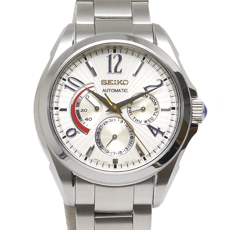 【中古】セイコー SEIKO SDGC019 ブライツ バカルディコラボ オートマ SS  しろがね色文字記号盤【一六銀行価値付ける品】