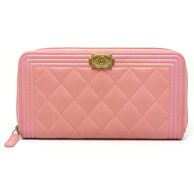 楽天市場】【中古】 シャネル ボーイシャネル ラウンドファスナー