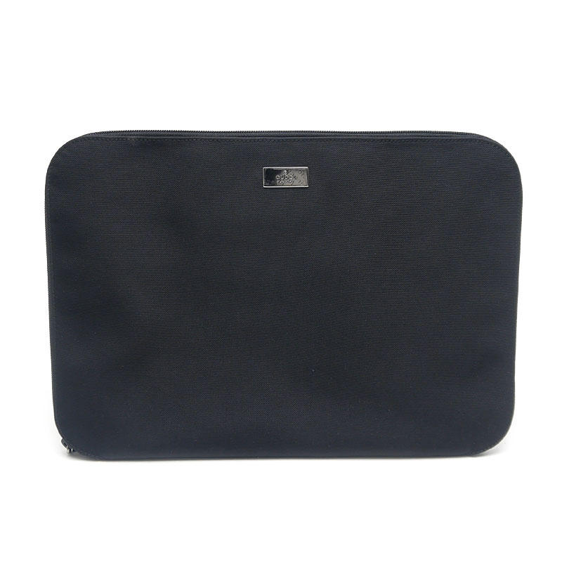 【中古】グッチ GUCCI クラッチペダル御徒面子 書類かばん 黒いこと 03090 2123 ナイロン 【一六銀行位置づける品】