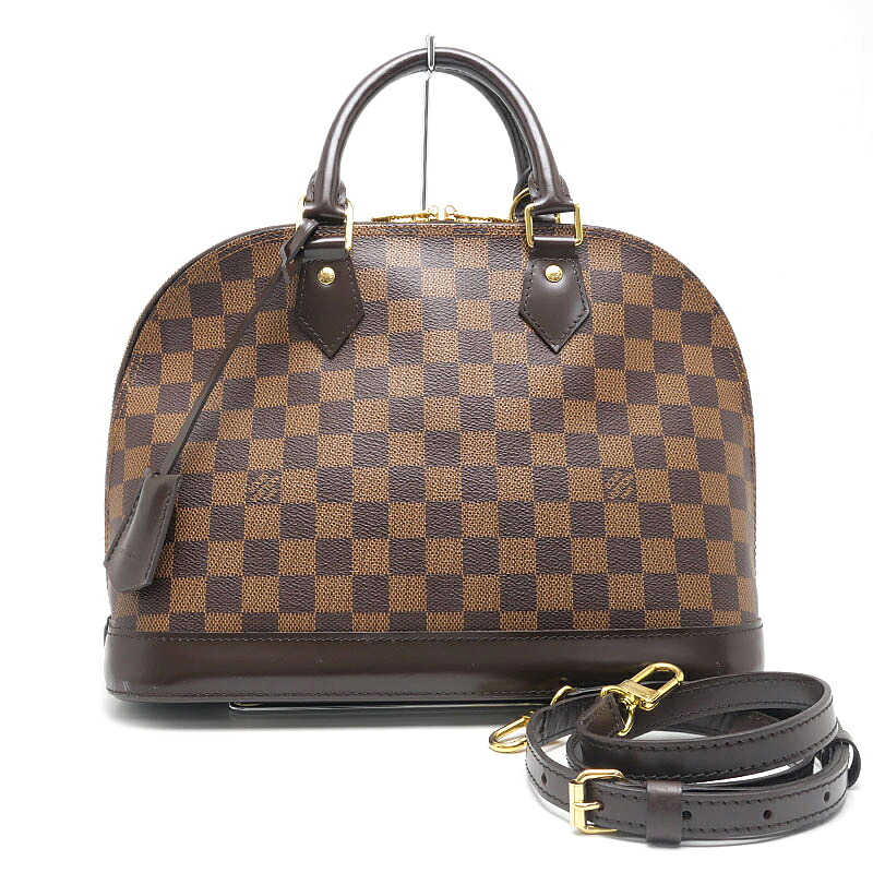 【中古】ルイヴィトン Louis Vuitton LV アルマPM 2WAYハンドバッグ N51131 ダミエ ストラップ付【質屋鑑定品】｜質屋クラタセブン