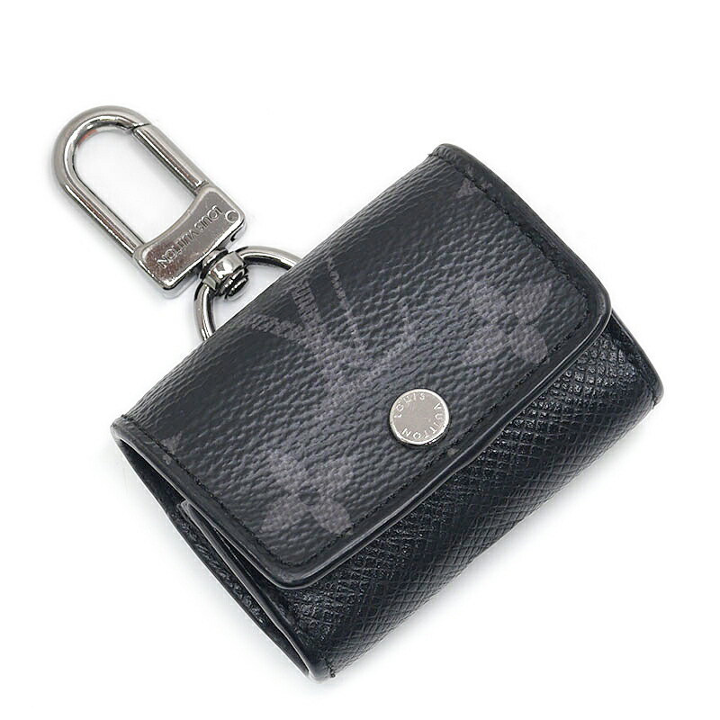 【中古】ルイヴィトン Louis Vuitton LV・イヤホンポーチ M00341 モノグラム・エクリプス タイガラマ Air pods pro専用【一六銀行価値付ける品】