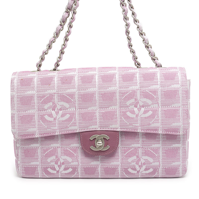 ハンドバッグ CHANEL トラベルライン チェーンショルダーバッグ*ピンク