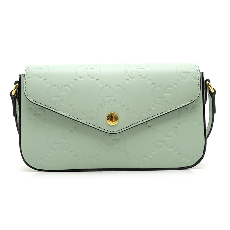 未当て嵌める｜【中古】グッチ GUCCI GGスーパーミニショルダーバッグ 772794 緑であること系 曲がった掛け 差し交わす上半身【一六銀行位置づける品】