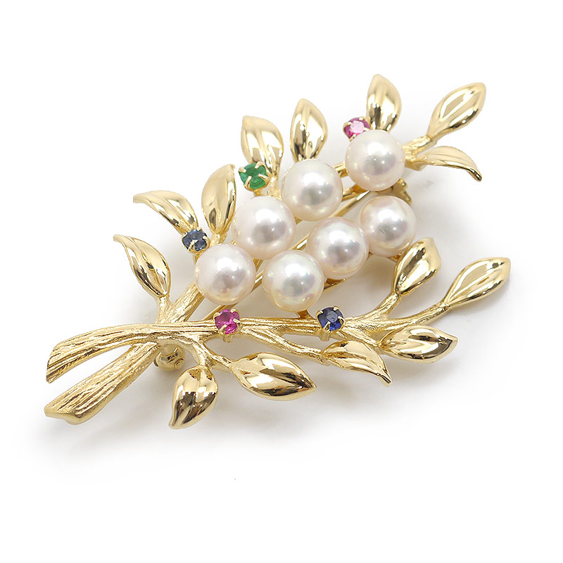 coco 松沢安行 D 翡翠 帯留 ブローチ Pt900 D0.18ct coco様専用松沢安行D