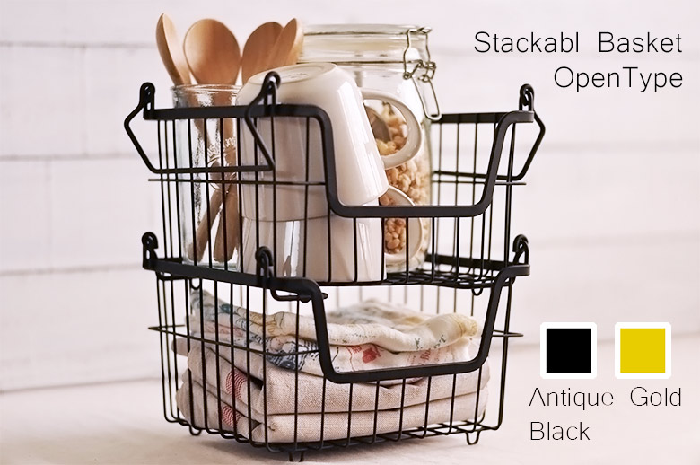 【楽天市場】前開きタイプ「スタッキングできるワイヤーバスケット」Sサイズ /ブラック・アンティークゴールド:くらしたのしもう屋 【楽天市場】前開きタイプ「スタッキングできるワイヤーバスケット」Sサイズ /ブラック・アンティークゴールド:くらしたのしもう屋