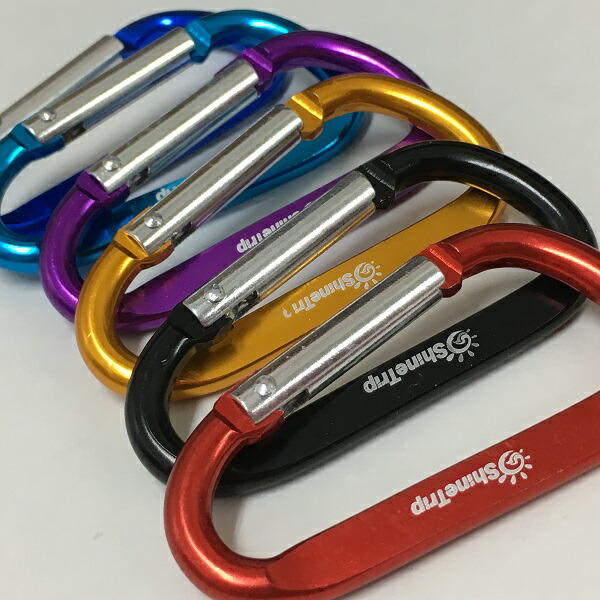 楽天市場 カラビナ キーホルダー 66mmｘ35mm アルミ製 全６カラー 登山用品 アウトドア用品 メール便対応 ブランド雑貨 Kuraya Style
