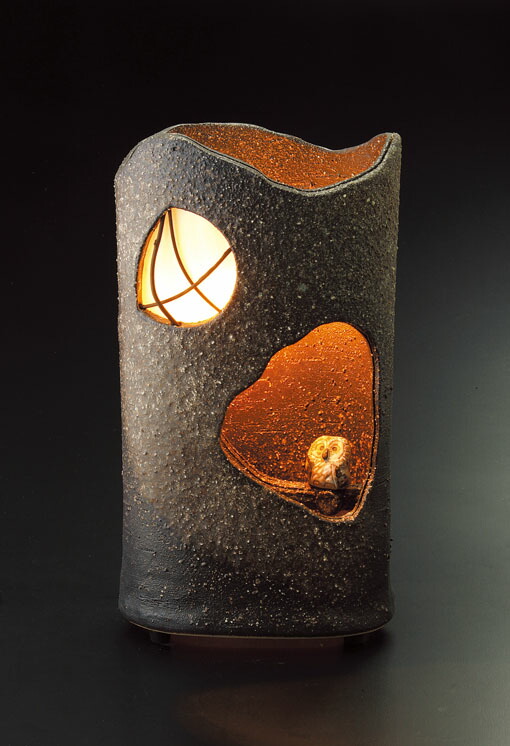 楽天市場】信楽焼 陶光製 透けるふくろう 室内用 302-01【送料無料