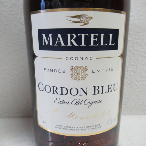 マーテル コルドンブルー MARTELL CORDON BLEU 1000ml 40度 コニャック