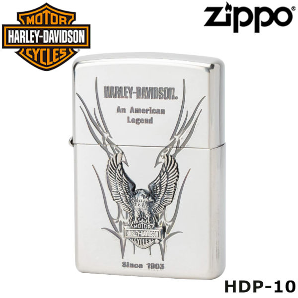 日本限定 正規品 ZIPPO HARLEY-DAVIDSON エスメタル HDP-10 ジッポーライター ジッポー ジッポライター ジッポ Zippo ハーレー ダビッドソン ハーレー オイルライター 白頭鷲