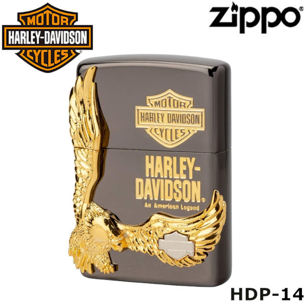 日本限定 正規品 ZIPPO HARLEY-DAVIDSON HDP-14 ダブルメタル ジッポーライター ジッポー ジッポライター ジッポ Zippo ハーレー ダビッドソン ハーレー オイルライター 白頭鷲
