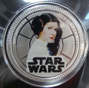 <br>ニウエ<br> スターウォーズ<br>レイア姫<br>１ドル貨　2011年