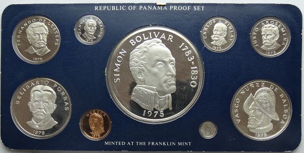 SV925 外国コイン シモン・ボリバル 20バルボア パナマ 銀貨 メンズ