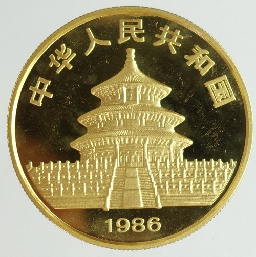 楽天市場 中国パンダ 100元金貨 1オンス 1986年 未使用 紅林コイン