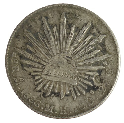 楽天市場】メキシコ 8レアル銀貨 1886年-Mo MH 美品 : 紅林コイン