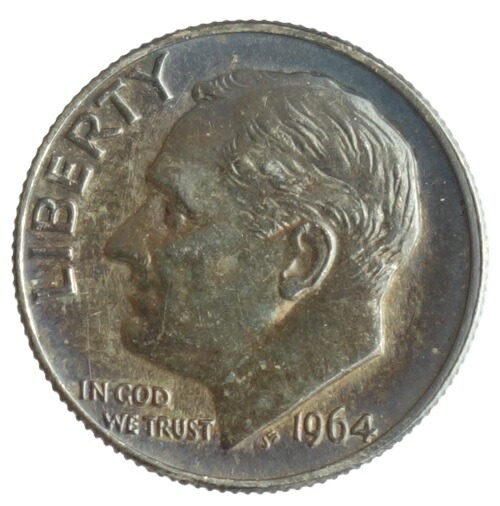 楽天市場】【銀貨】アメリカ ルーズベルト 10セント銀貨 1962年
