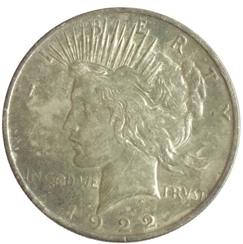 1923 年アメリカピースドル1$銀貨トーンコイン、旧硬貨 1923年アメリカピースダラー1$銀貨、旧硬貨