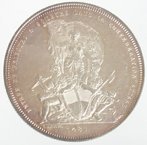 楽天市場】【銀貨】 スイス 射撃祭 5フラン銀貨 1883年（美品