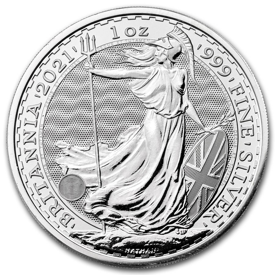 2021 イギリス　ブリタニア銀貨　ブリタニアシルバー　2ポンド 1オンス銀貨　2021年　未使用　 | 紅林コイン