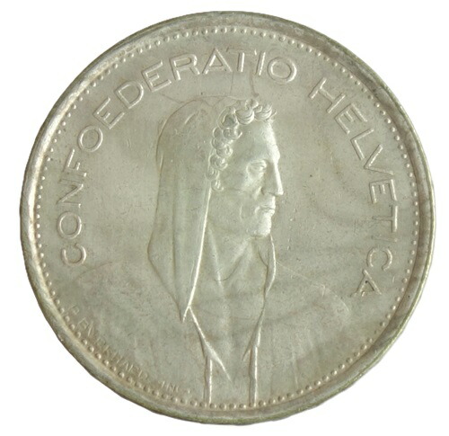 楽天市場】スイス 1 フラン 銀貨 未使用 1960年 外国 硬貨 コイン
