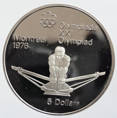 ラスト1❗️カナダモントリオール五輪1976☆世界地図☆10ドル銀貨　1973年 カナダモントリオール五輪1976☆世界地図☆10ドル銀貨1973年