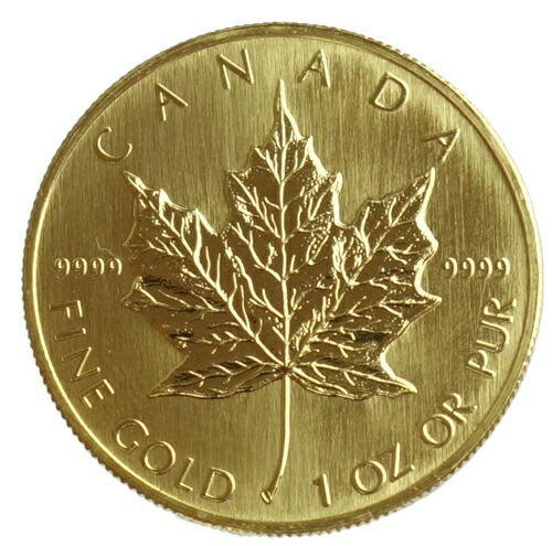 楽天市場】【送料無料】未使用品 メイプルリーフ 金貨 1/4オンス 純金