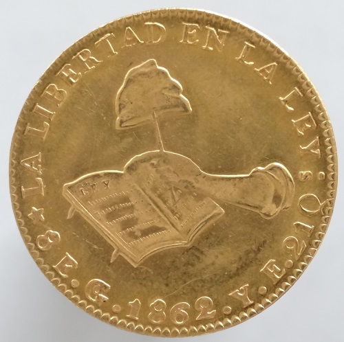 【楽天市場】メキシコ 8エスクード金貨 1862年 Go YE 未使用ー：紅林コイン