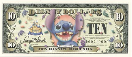 楽天市場】ディズニーダラーミッキーマウスミレニアム記念1ドル紙幣
