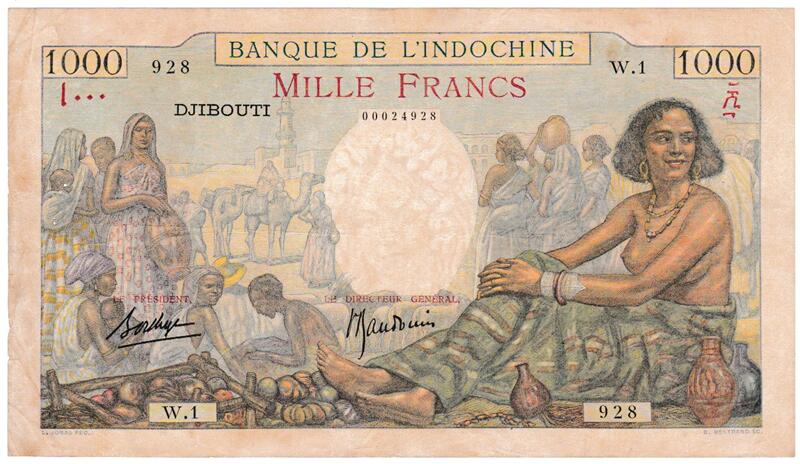 楽天市場】フランス 1000フラン紙幣 1940年 美品＋ : 紅林コイン