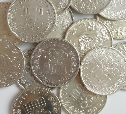 楽天市場】東京オリンピック 100円銀貨 未使用1964年 昭和39年 : 紅林 