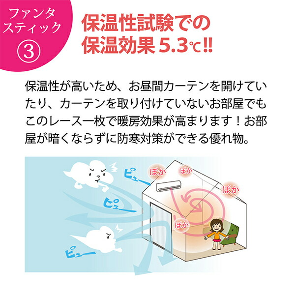 驚異の機能!レースカーテン「困った時はこれ一枚」。Fサイズ(幅)125又は150cm×(丈)203〜248cm×2枚組ミラーレース効果・遮熱効果・保温効果◎夏冬、節電対策OK!ウォッシャブル(シアー断熱おしゃれ窓かわいいベランダ子供ミラーカーテンプライバシー防寒)