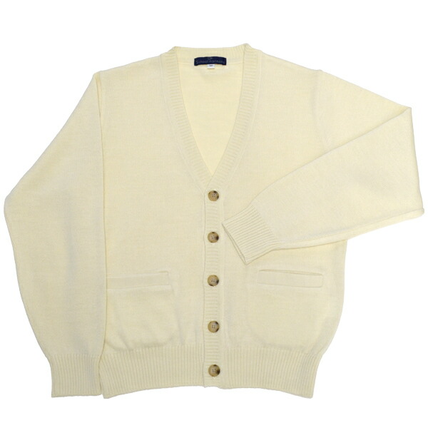 楽天市場】コットン混スクールカーディガン・薄手タイプ 白【日本製