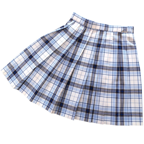 夏ユニフォームスコート【白サキソフォン青照合のしるし】酉の方角60・63・66・69・72大層らしい大きさ75・80・85・90・95・100丈42・48・54・57・60【日本製】車曲がり目学院スコート 筋目スコート ブルーチェックサマースカート 式服 大まかユニフォーム\u003cBR\u003eKURI-ORI【クリオリ】SKR227