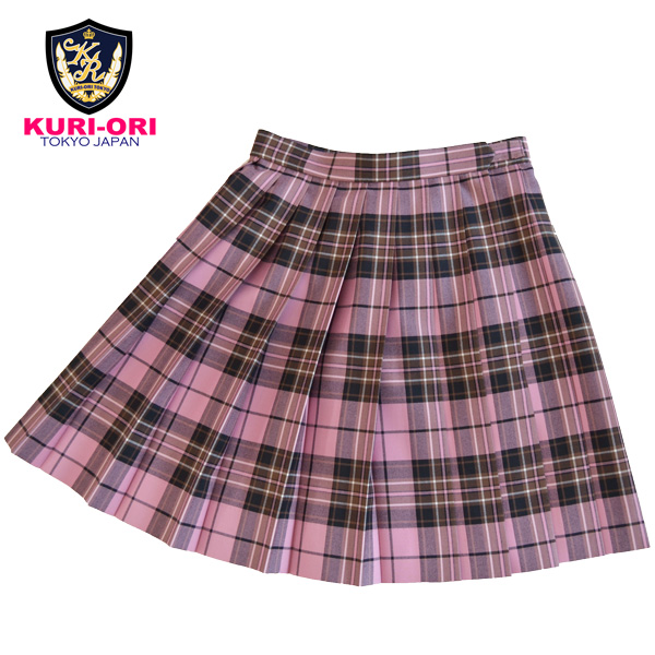 楽天市場】冬制服スカート【ピンク×紺・白タータンチェック