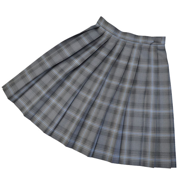 楽天市場】冬制服スカート【グレー・白×ブルーチェック