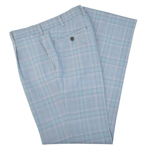 楽天市場】夏制服スラックス【グレー×紺サックスチェック】 ウエスト70