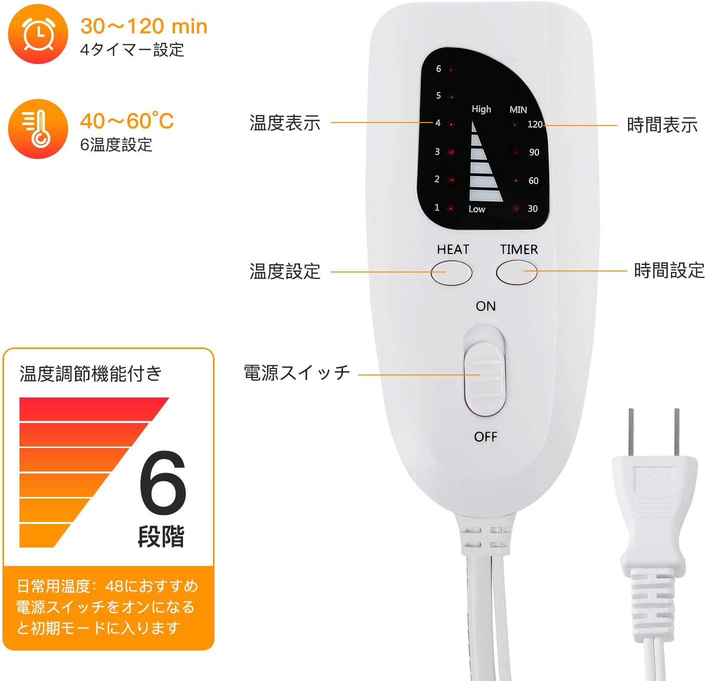 9周年記念イベントが 電気マット ホットマット ホットカーペット 電気毛布 ホットパッド 加熱パッド 水洗いOK ひざ掛け 足温器 防寒保温 温度調整可能  タイマー機能付き ふわふわ 折りたたみ 省エネ 寒さ対策 均一加熱 首 肩 背中の痛みを緩和 簡単操作 冬季用品 ...