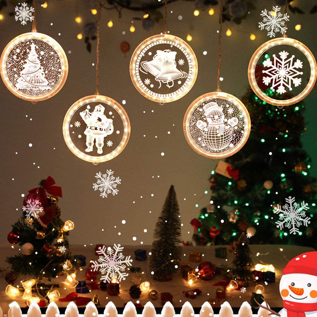 楽天市場 3d Led イルミネーションライト 21cm クリスマス飾り ストリングライト 吊り下げ 屋外 屋内 防水 電池式 ハンギングライト 壁飾り 玄関ドア飾り クリミミ