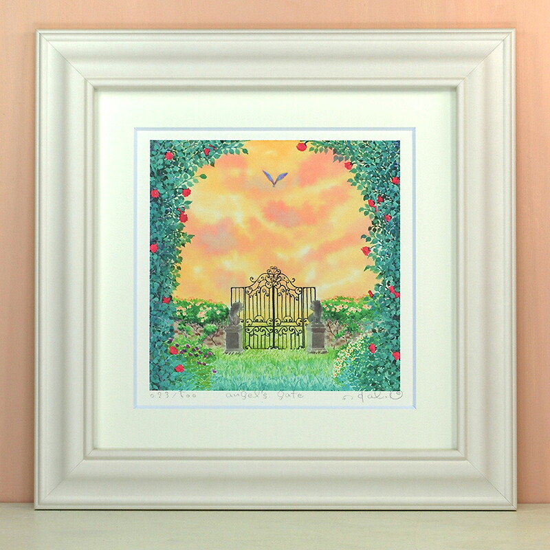 angel's gate くりのきはるみ (栗乃木ハルミ) Mサイズ 絵 絵画 版画 水彩画 風景画 壁掛け｜くりのきはるみ店 8,633円