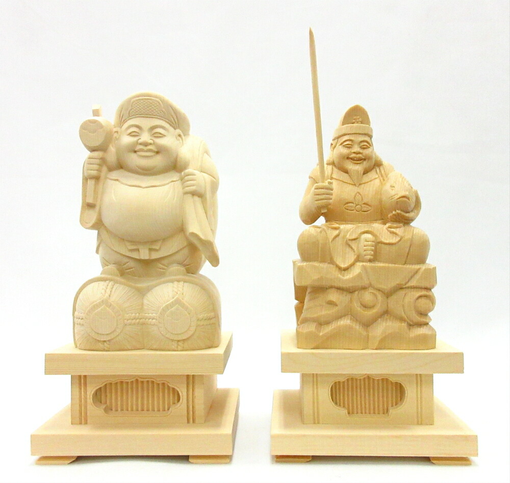 最適な材料 楽天市場 仏像 大黒天 恵比須天 恵比寿天 総高21cm 桧木 七福神 大黒様 えべっさん 置物 栗田こだわり仏像専門店 新発売の Www Faan Gov Ng